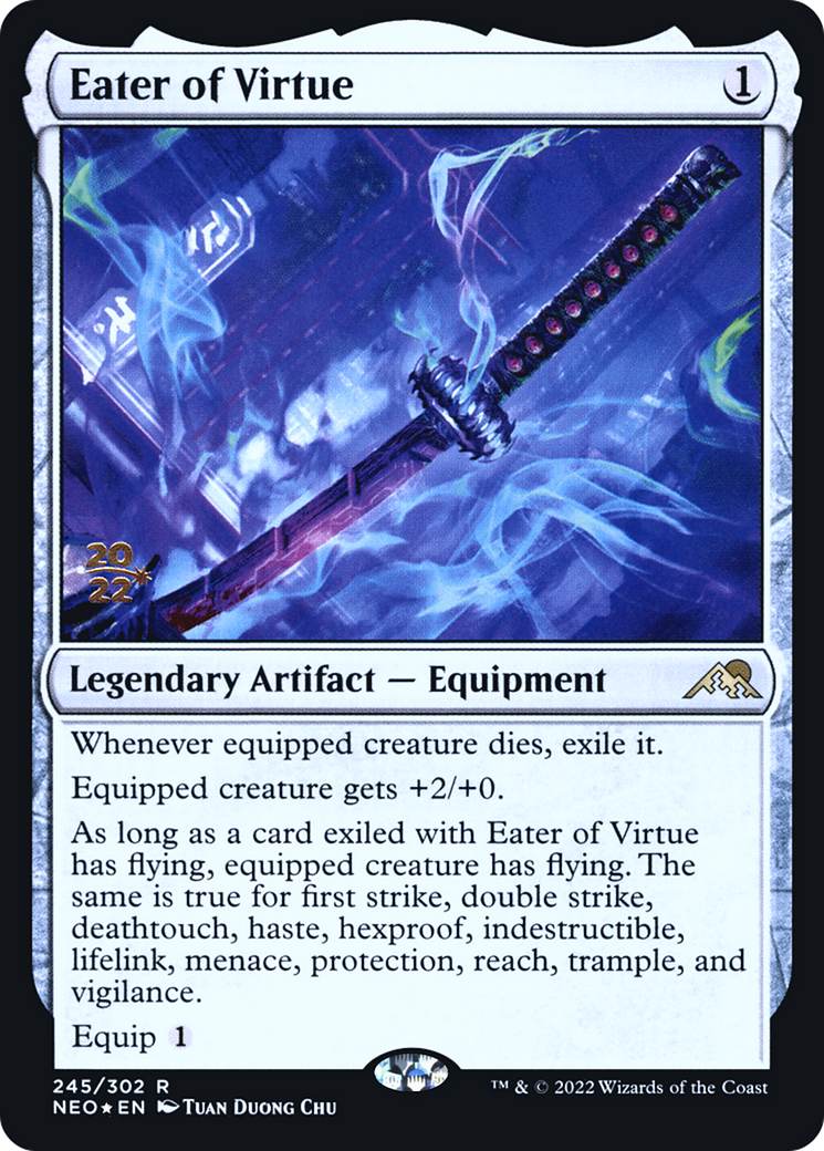 Image of Eater of Virtue [Kamigawa: Neon Dynasty Prerelease Promos]