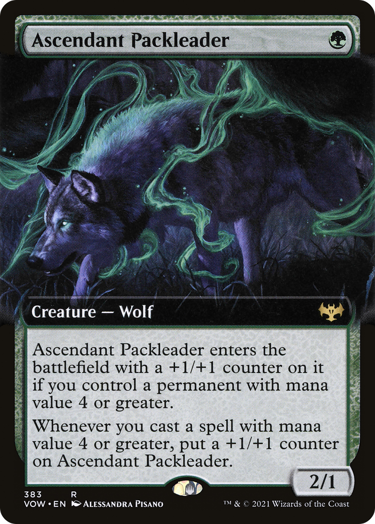 Image of Ascendant Packleader (Extended Art) [Innistrad: Crimson Vow]