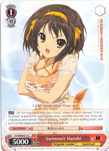 Image of Swimsuit Haruhi (SY/WE09-E17) (Foil) [The Melancholy of Haruhi Suzumiya Extra Booster]