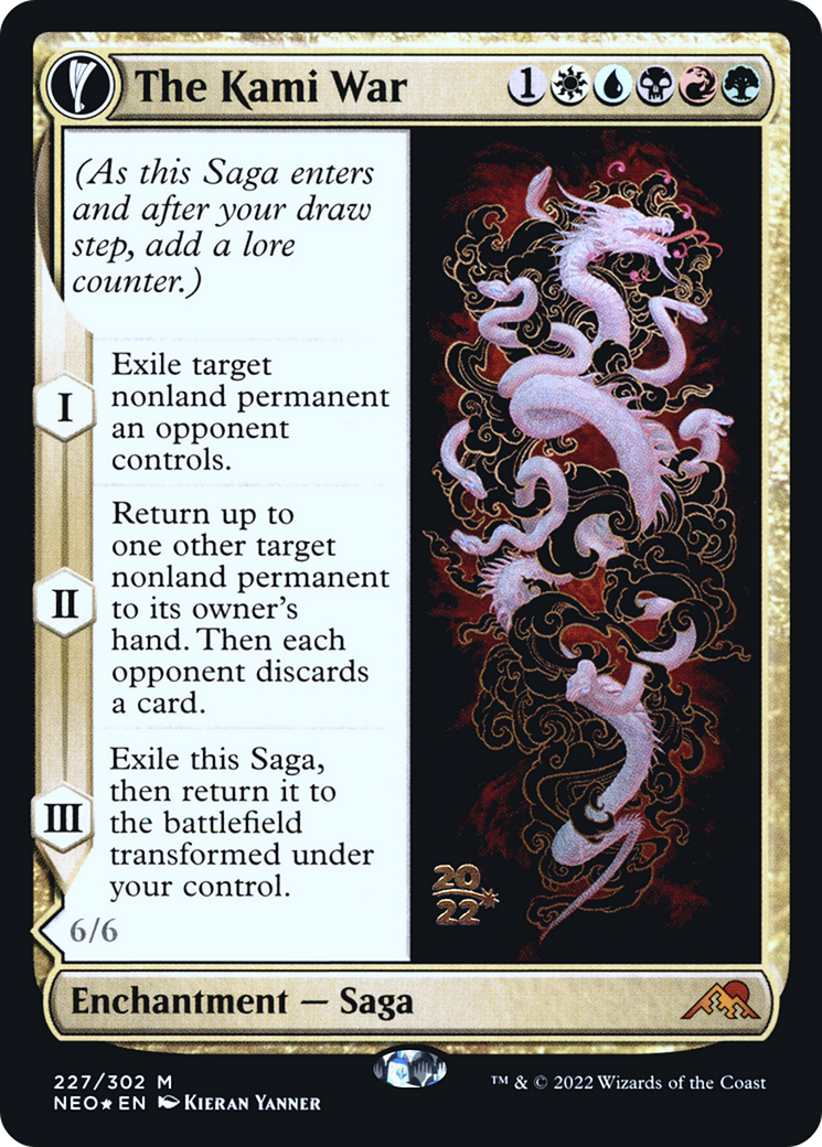 Image of The Kami War // O-Kagachi Made Manifest [Kamigawa: Neon Dynasty Prerelease Promos]