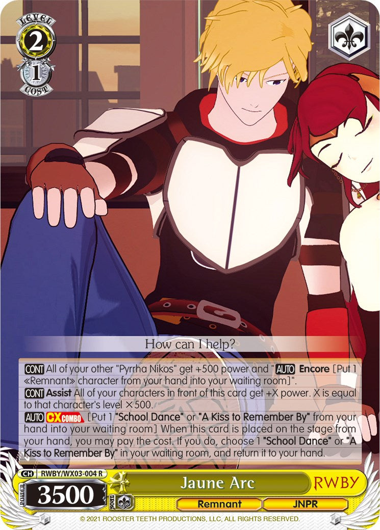 Image of Jaune Arc (RWBY/WX03-004 R) [RWBY]