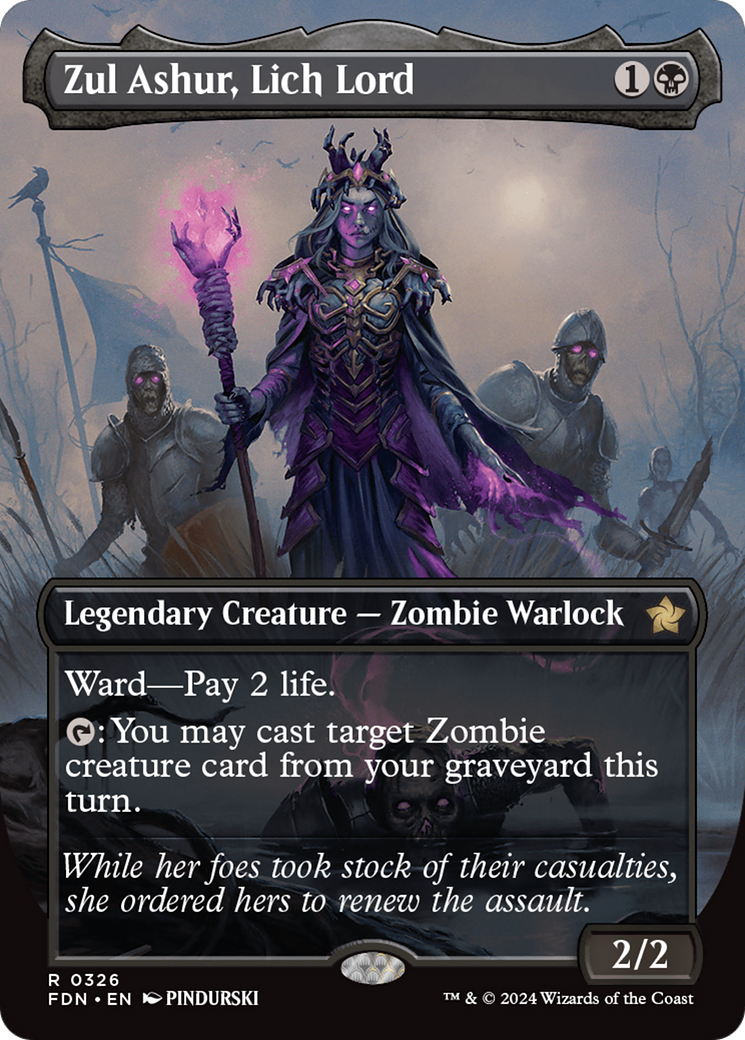 Image of Zul Ashur, Lich Lord (Borderless) [Foundations]