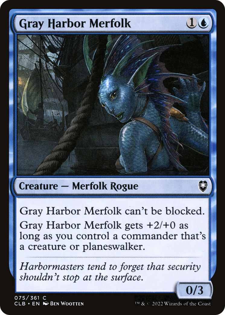 Image of Gray Harbor Merfolk [Commander Legends: Battle for Baldur's Gate]