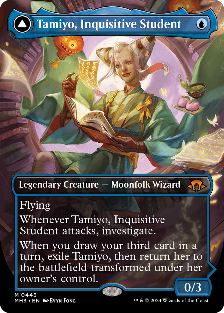 Image of Tamiyo, Inquisitive Student // Tamiyo, Seasoned Scholar (Borderless) [Modern Horizons 3]