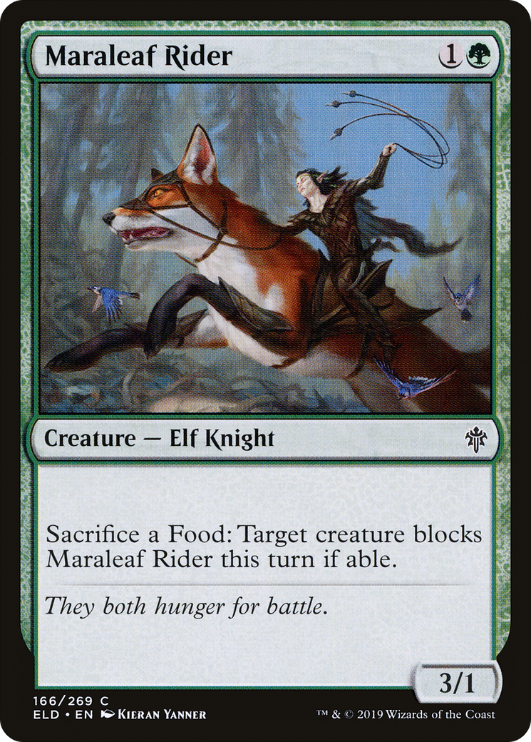 Image of Maraleaf Rider [Throne of Eldraine]