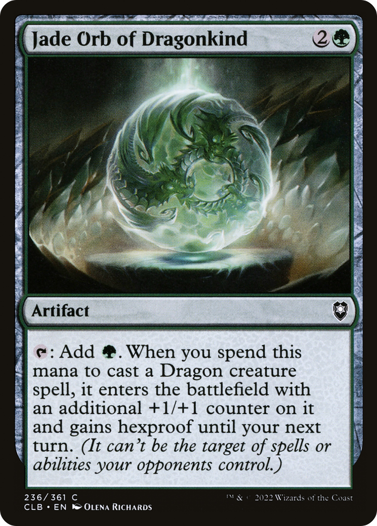 Image of Jade Orb of Dragonkind [Commander Legends: Battle for Baldur's Gate]