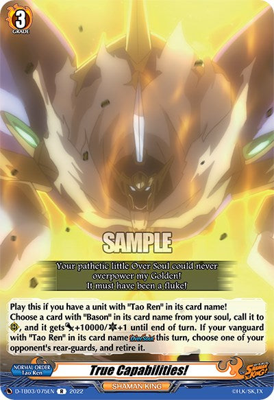 Image of True Capabilities! (D-TB03/075EN) [Shaman King]