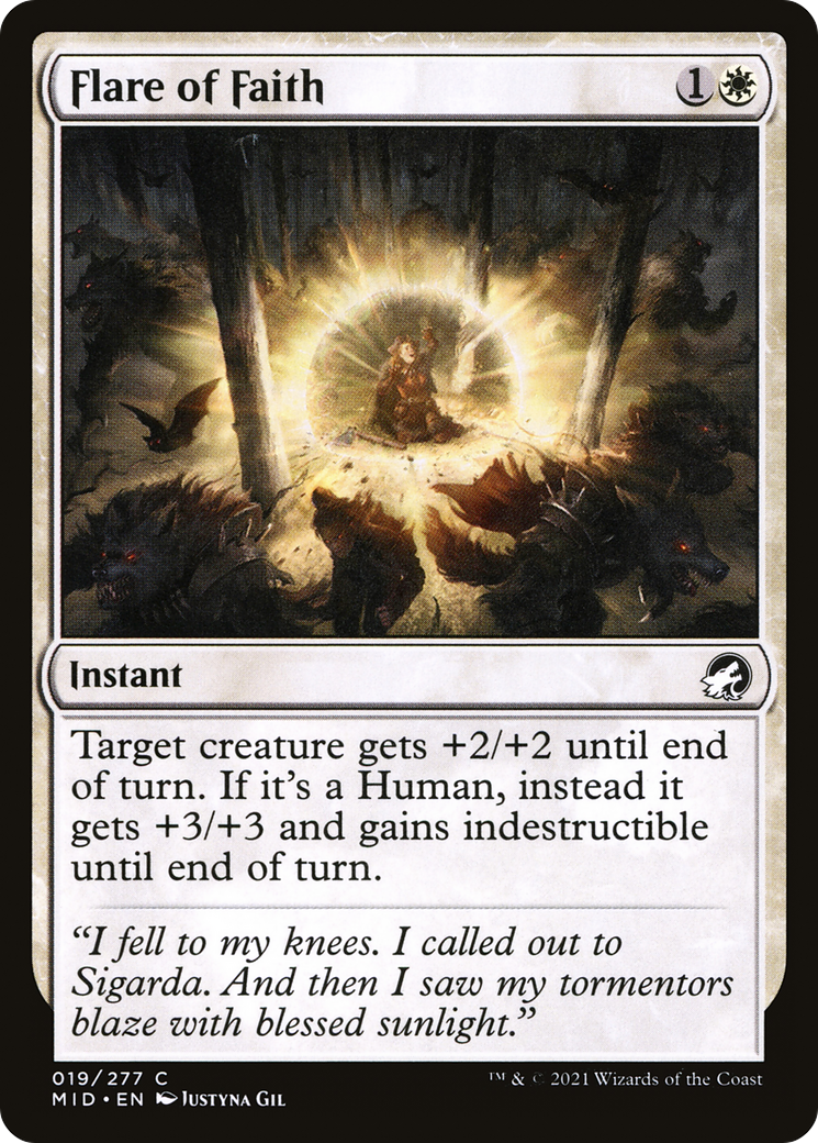 Image of Flare of Faith [Innistrad: Midnight Hunt]