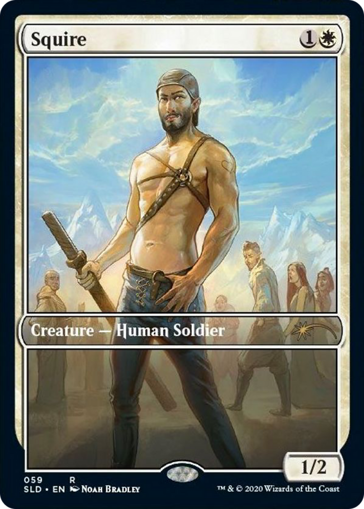 Image of Squire (SLD-059) - Secret Lair Drop: (Full Art) Foil