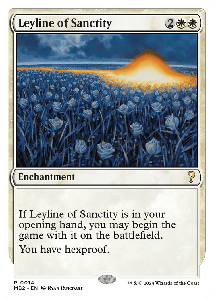 Image of Leyline of Sanctity (White Border) [Mystery Booster 2]