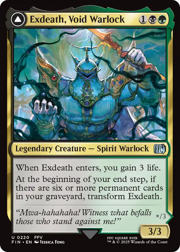 Image of Exdeath, Void Warlock // Neo Exdeath, Dimension's End [FINAL FANTASY]
