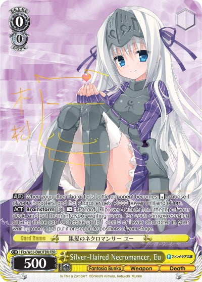 Image of Silver-Haired Necromancer, Eu (Fkz/W65-E003FBR FBR) [Fujimi Fantasia Bunko]