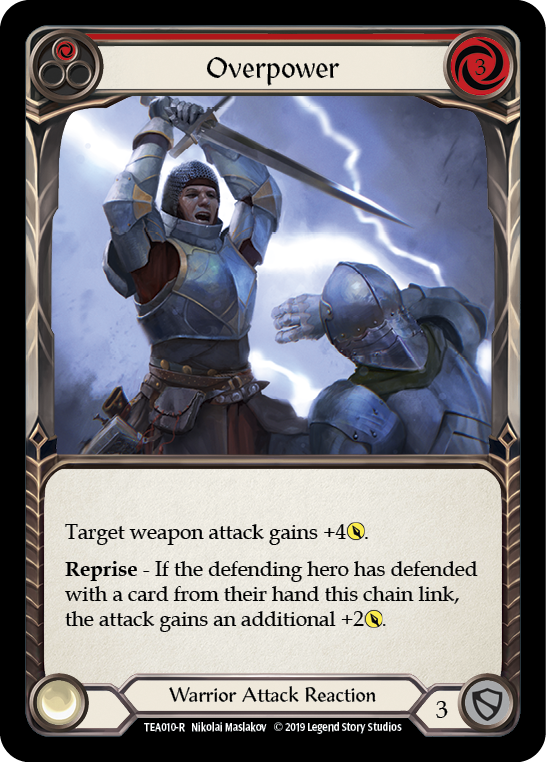 Image of Overpower (Red) [TEA010-R] (Dorinthea Hero Deck)  1st Edition Normal