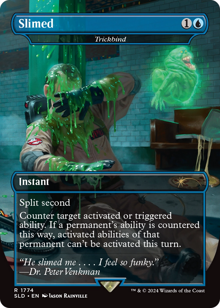 Image of Trickbind (SLD-1774) - Secret Lair Drop / Slimed (Borderless) Foil