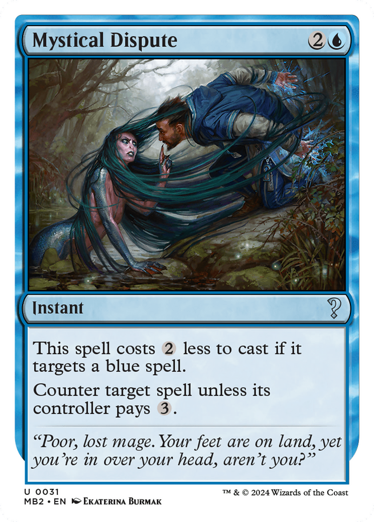 Image of Mystical Dispute (White Border) [Mystery Booster 2]