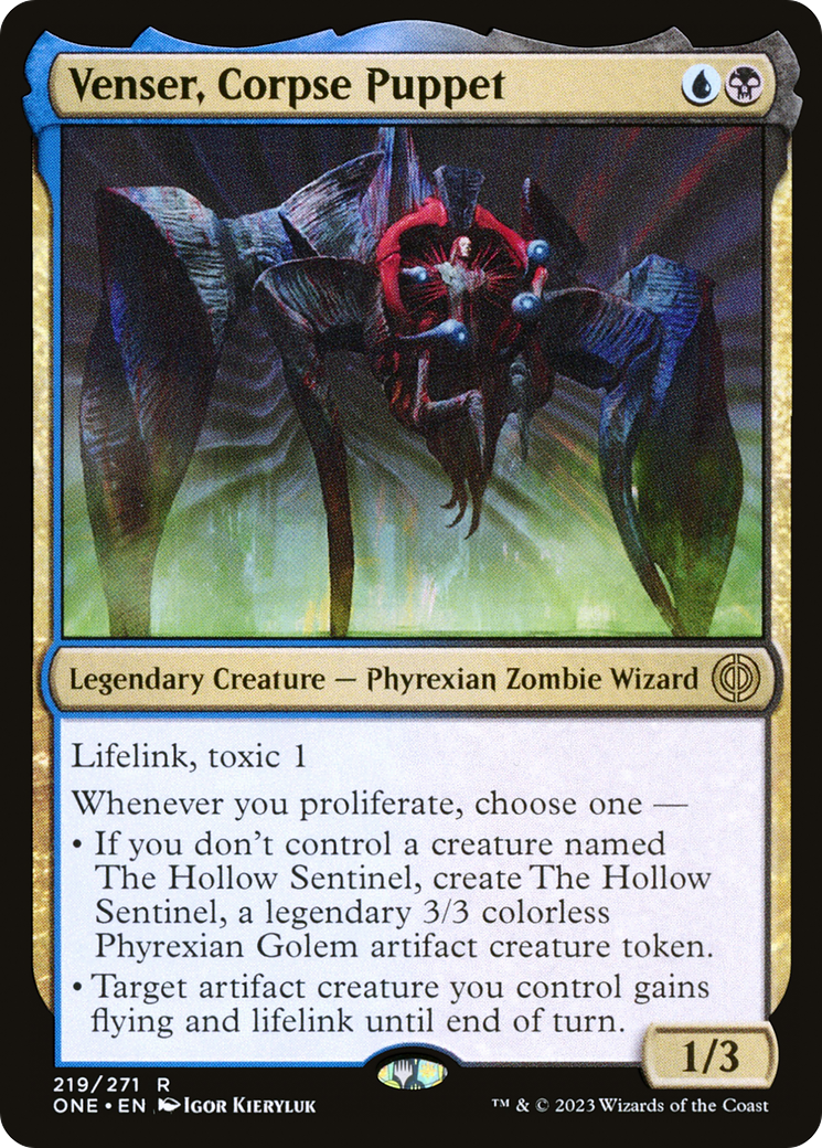 Image of Venser, Corpse Puppet [Phyrexia: All Will Be One]