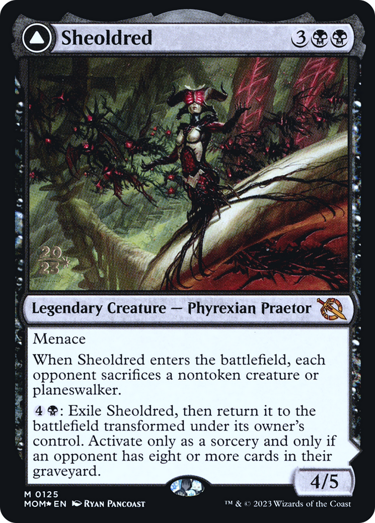 Image of Sheoldred // The True Scriptures [March of the Machine Prerelease Promos]