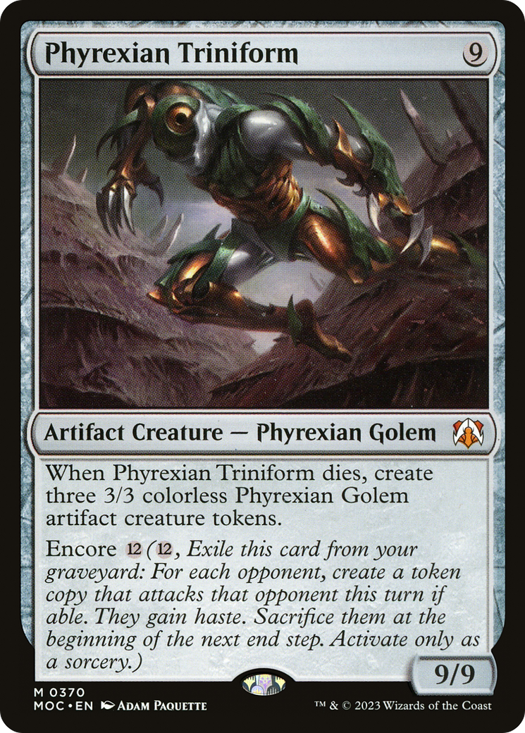 Image of Phyrexian Triniform [March of the Machine Commander]