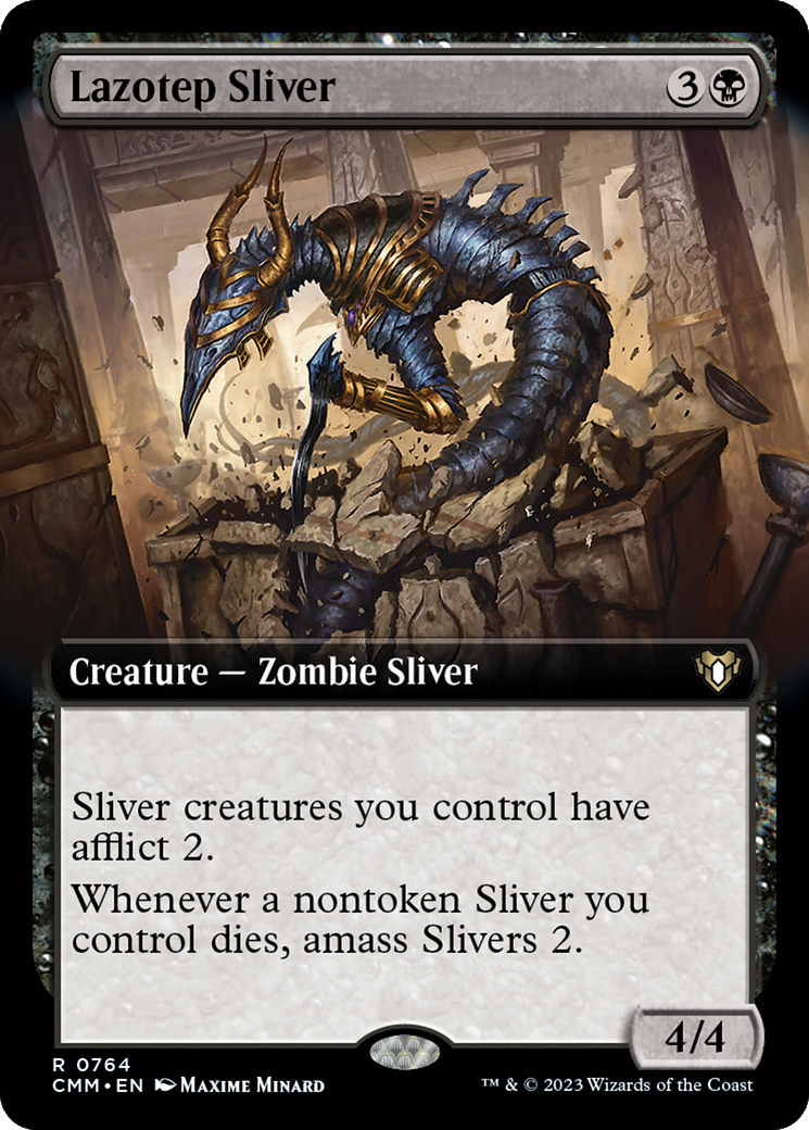 Image of Lazotep Sliver (Extended Art) [Commander Masters]