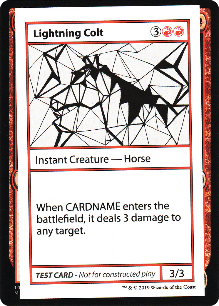 Image of Lightning Colt (2021 Edition) [Mystery Booster Playtest Cards]