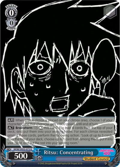 Image of Ritsu: Concentrating (MOB/SX02-073 R) [Mob Psycho 100]