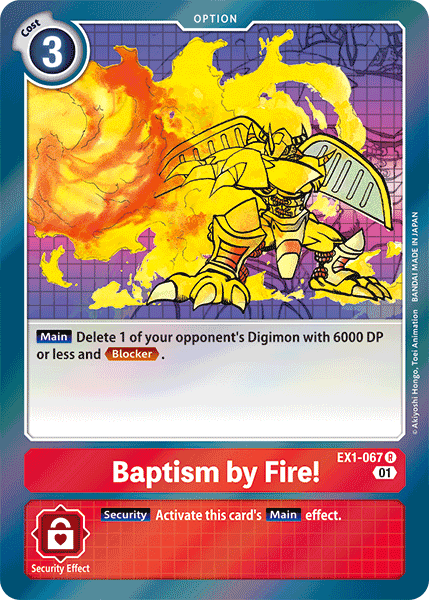 Image of Baptism by Fire! [EX1-067] [Classic Collection]