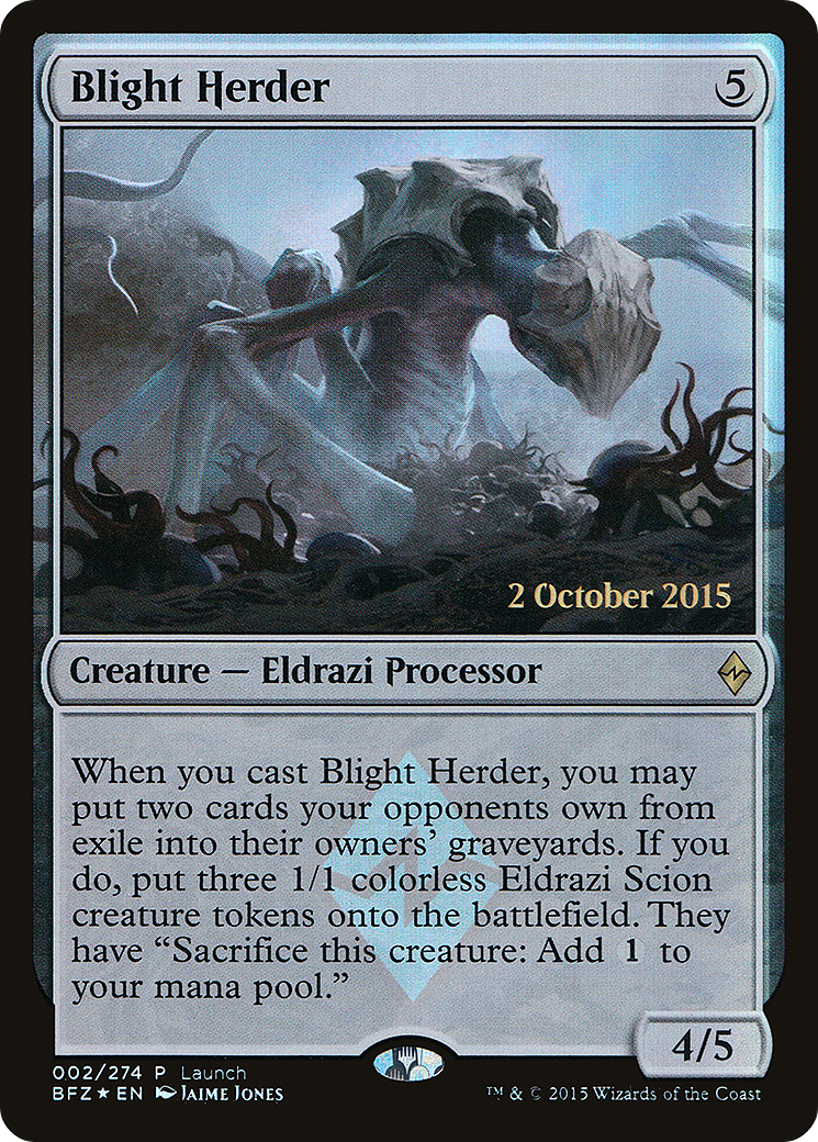 Image of Blight Herder (Launch) [Battle for Zendikar Promos]