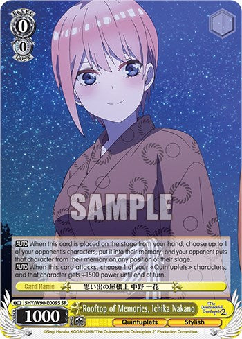 Image of Rooftop of Memories, Ichika Nakano (5HY/W90-E009S SR) [The Quintessential Quintuplets 2]