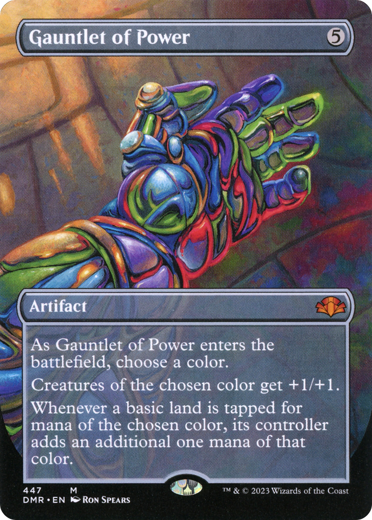 Image of Gauntlet of Power (Borderless Alternate Art) [Dominaria Remastered]