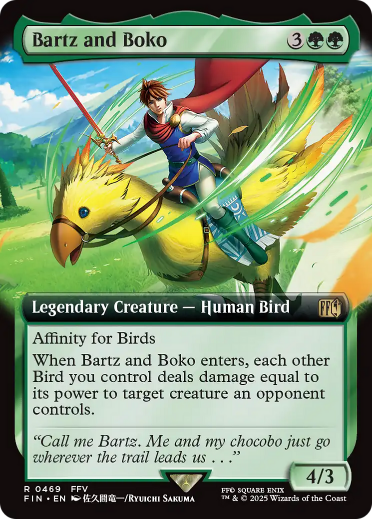 Image of Bartz and Boko (Extended Art) [FINAL FANTASY]