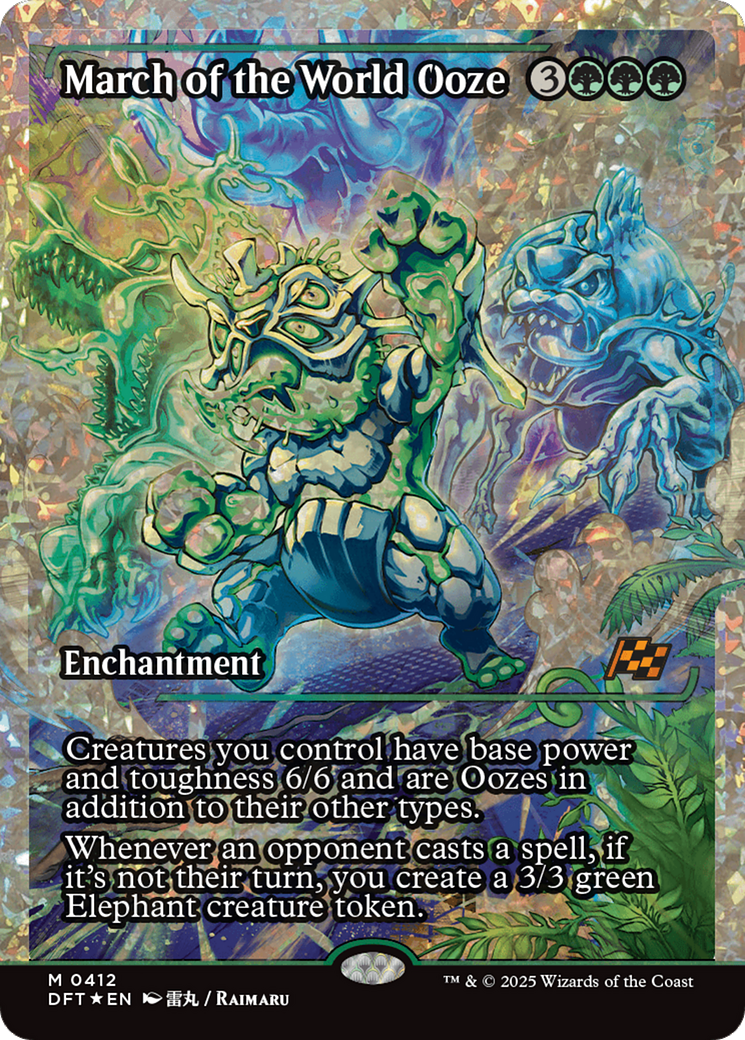 Image of March of the World Ooze (Showcase) (Fracture Foil) [Aetherdrift]