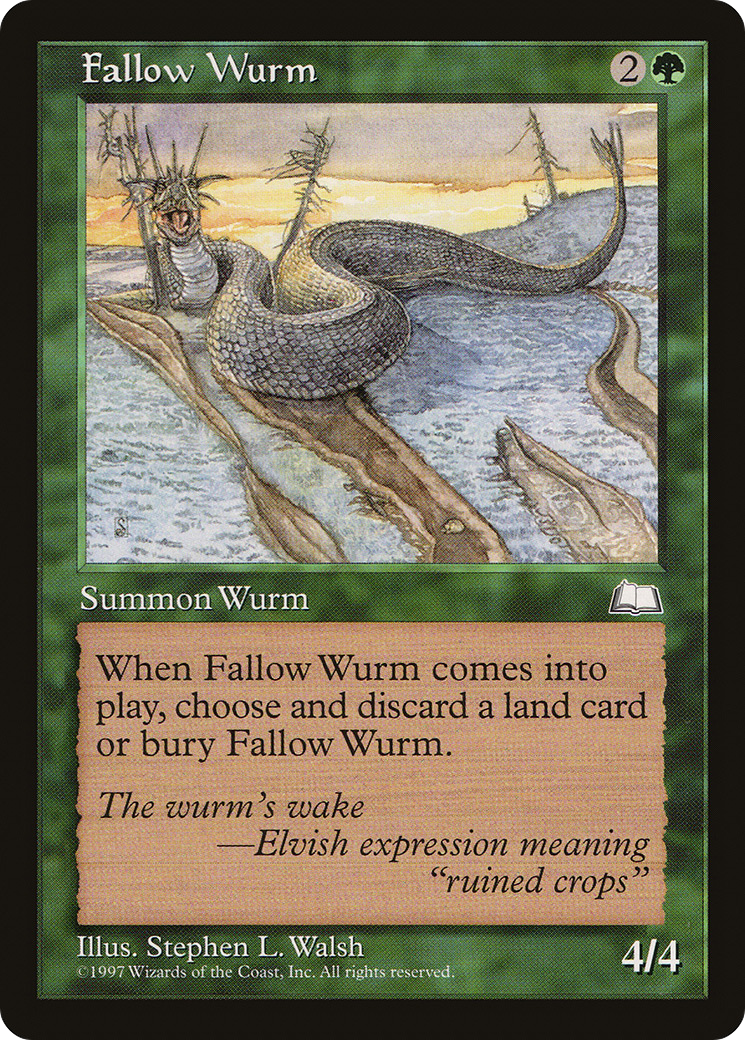 Image of Fallow Wurm [Weatherlight]