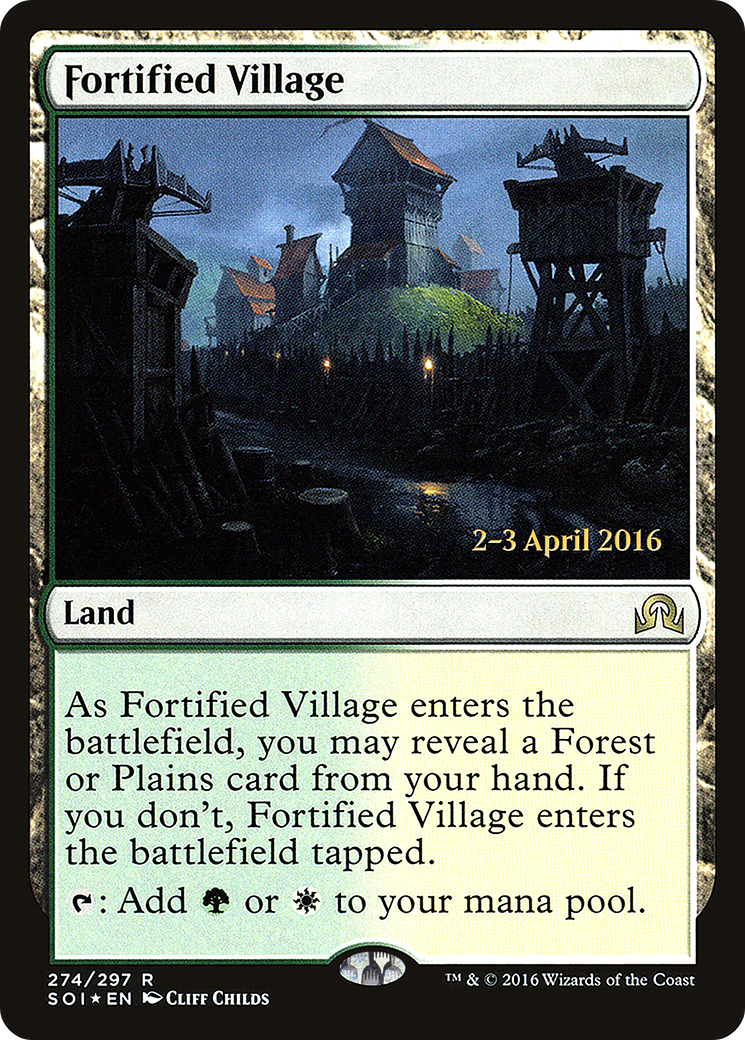 Image of Fortified Village [Shadows over Innistrad Prerelease Promos]