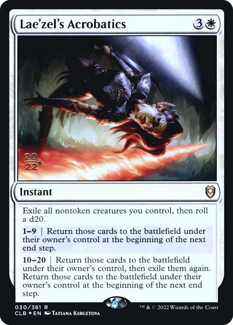 Image of Lae'zel's Acrobatics [Commander Legends: Battle for Baldur's Gate Prerelease Promos]