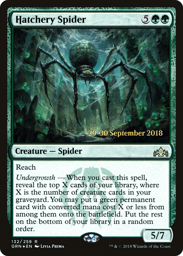 Image of Hatchery Spider [Guilds of Ravnica Prerelease Promos]