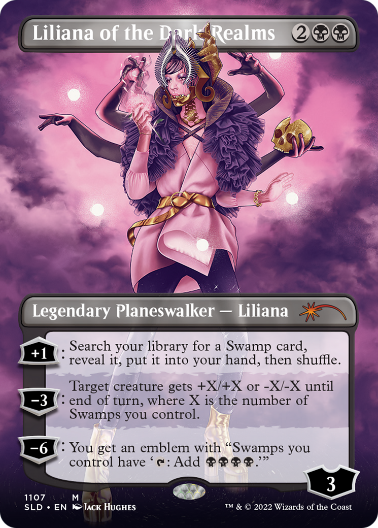 Image of Liliana of the Dark Realms (Borderless) [Secret Lair Drop Series]