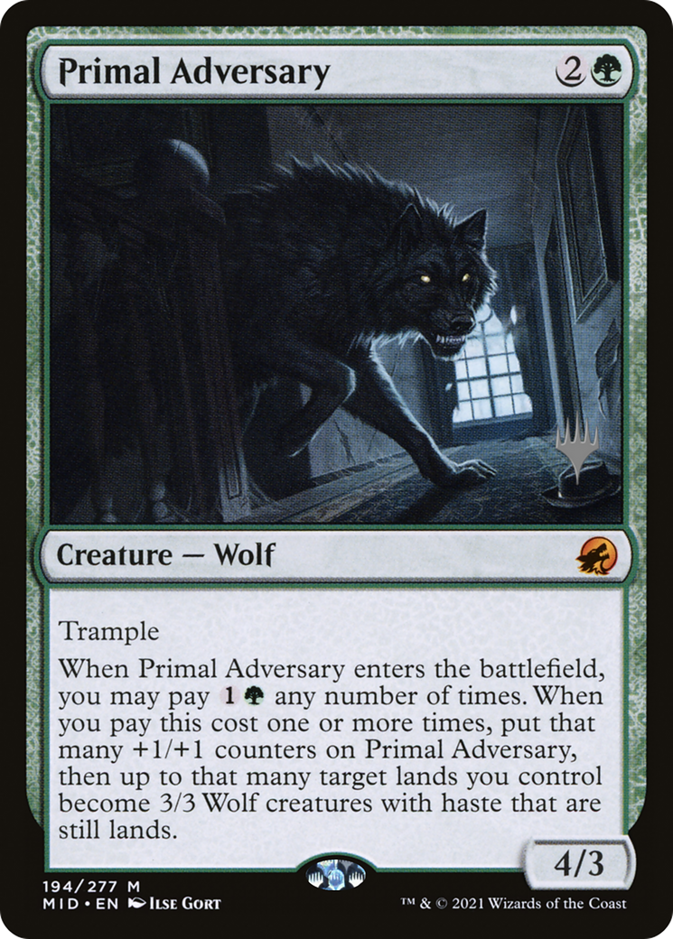 Image of Primal Adversary (Promo Pack) [Innistrad: Midnight Hunt Promos]