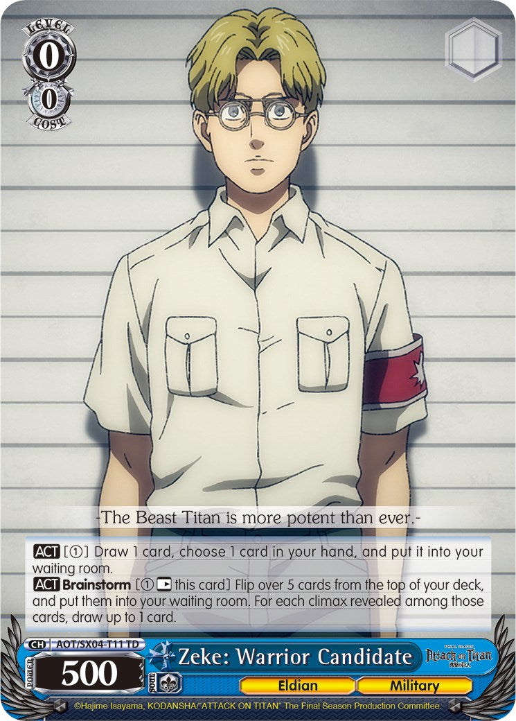 Image of Zeke: Warrior Candidate [Attack On Titan: Final Season]