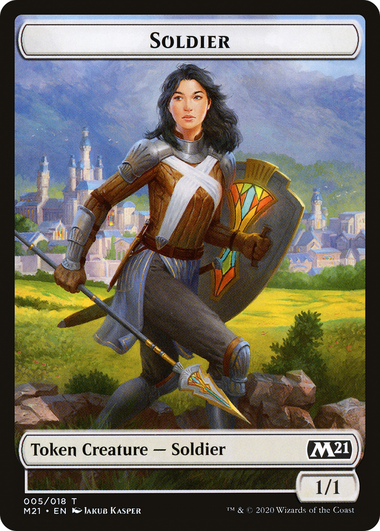 Image of Soldier Token [Core Set 2021 Tokens]