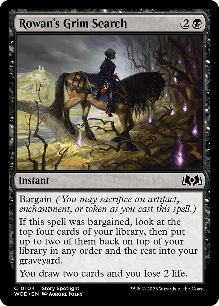 Image of Rowan's Grim Search [Wilds of Eldraine]