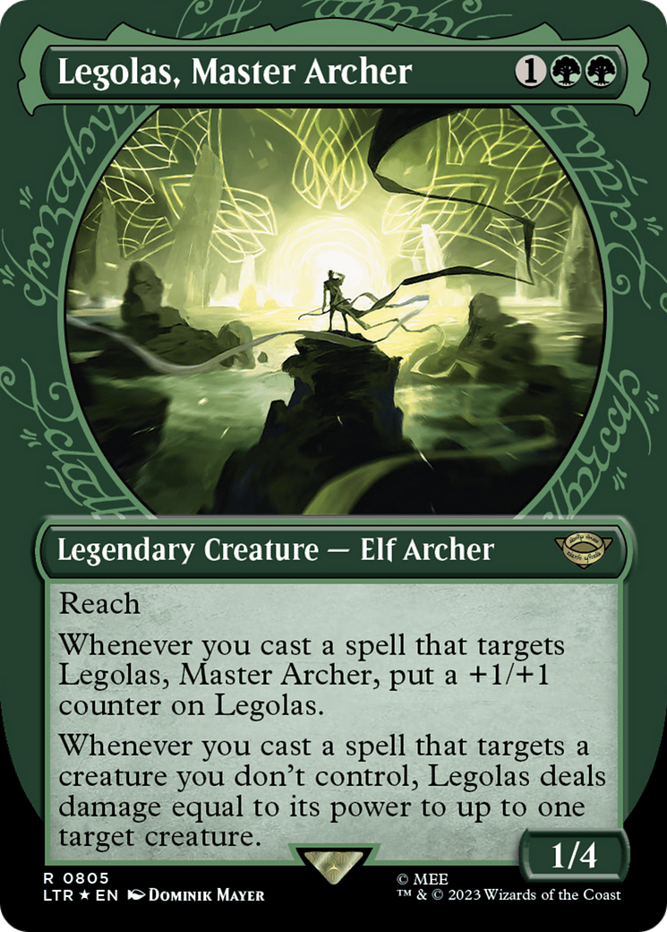 Image of Legolas, Master Archer (Showcase) (Surge Foil) [The Lord of the Rings: Tales of Middle-Earth]