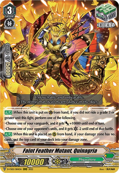 Image of Faint Feather Mutant, Quinagria (D-VS05/084EN) [V Clan Collection Vol.5]