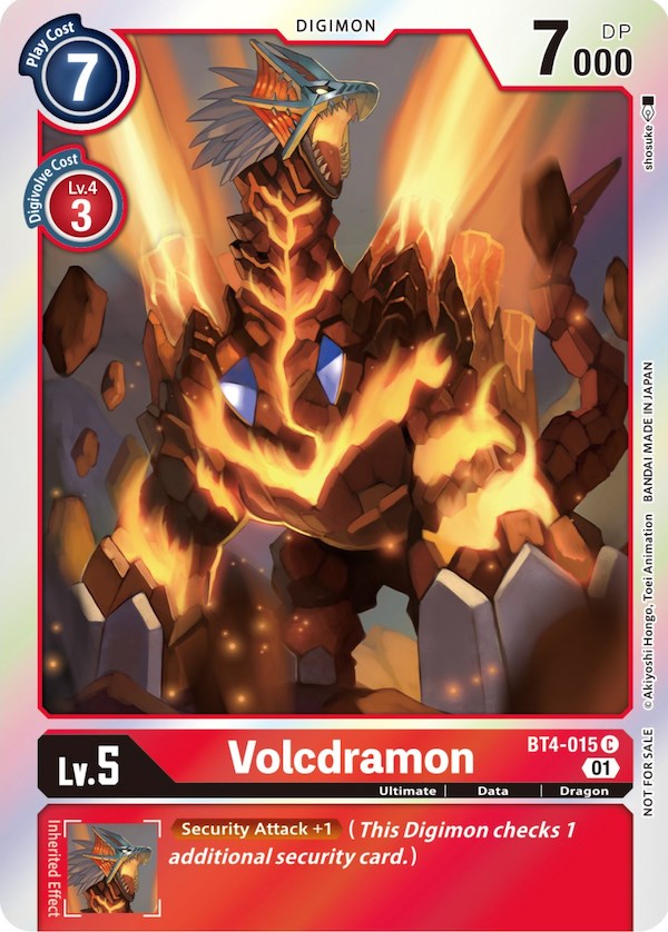 Image of Volcdramon [BT4-015] (ST-11 Special Entry Pack) [Great Legend Promos]