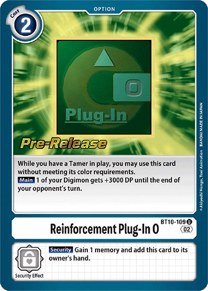 Image of Reinforcement Plug-In 0 [BT10-109] [Xros Encounter Pre-Release Cards]