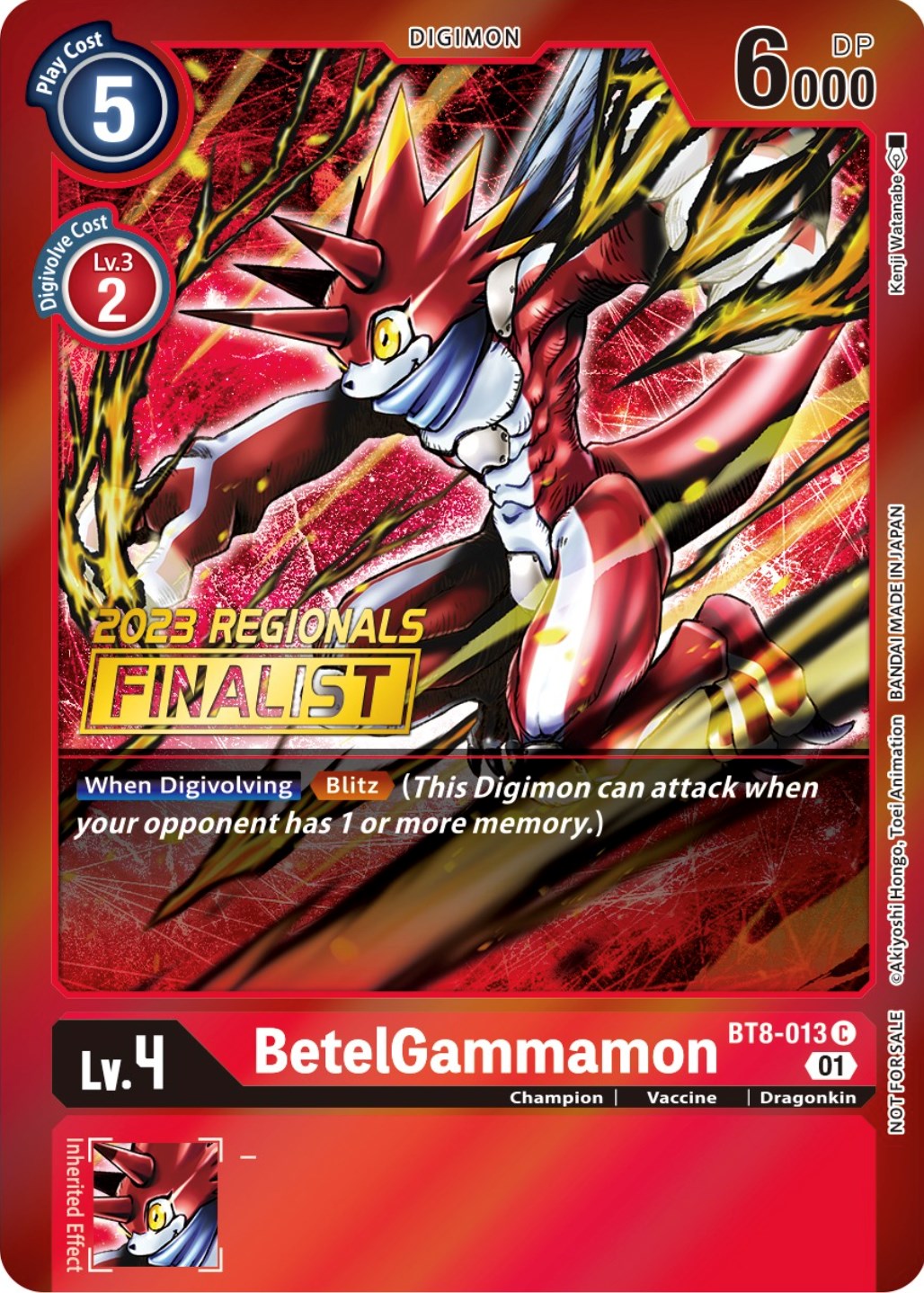Image of BetelGammamon [BT8-013] (2023 Regionals Finalist) [New Awakening Promos]