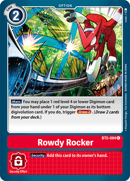 Image of Rowdy Rocker [BT5-094] [Battle of Omni]