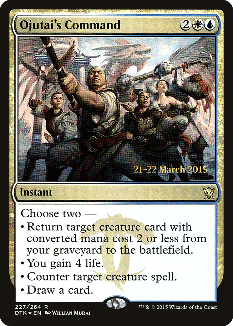 Image of Ojutai's Command [Dragons of Tarkir Prerelease Promos]