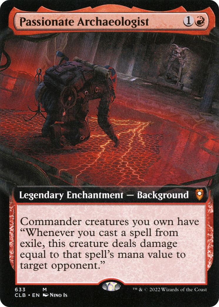 Image of Passionate Archaeologist (Extended Art) [Commander Legends: Battle for Baldur's Gate]