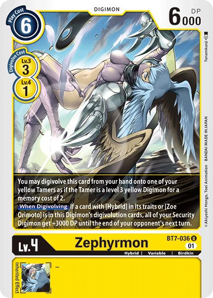 Image of Zephyrmon [BT7-036] [Next Adventure]