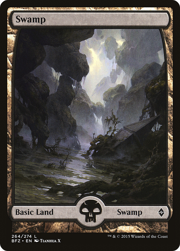 Image of Swamp (264) (Full Art) [Battle for Zendikar]
